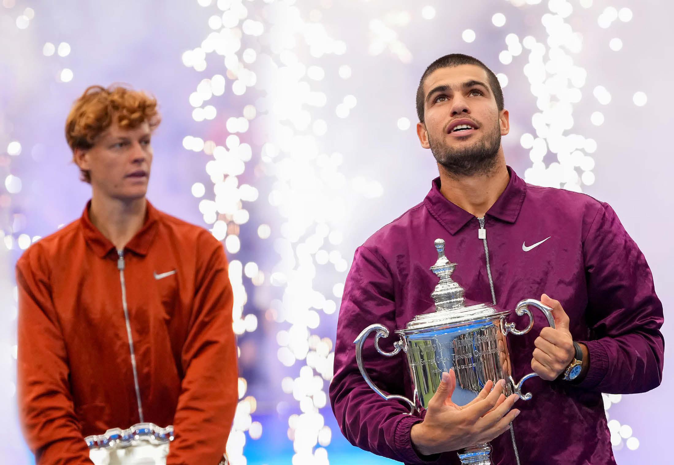 CARLOS ALCARAZ BEATS JANNIK SINNER AT THE U.S. OPEN FOR A 6th SLAM TITLE